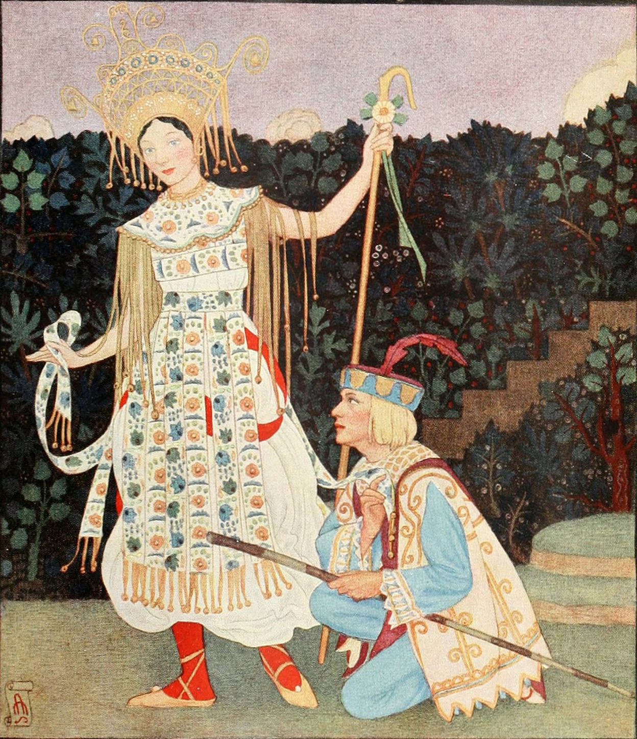 Perdita And Florizel by Maxwell Armfield